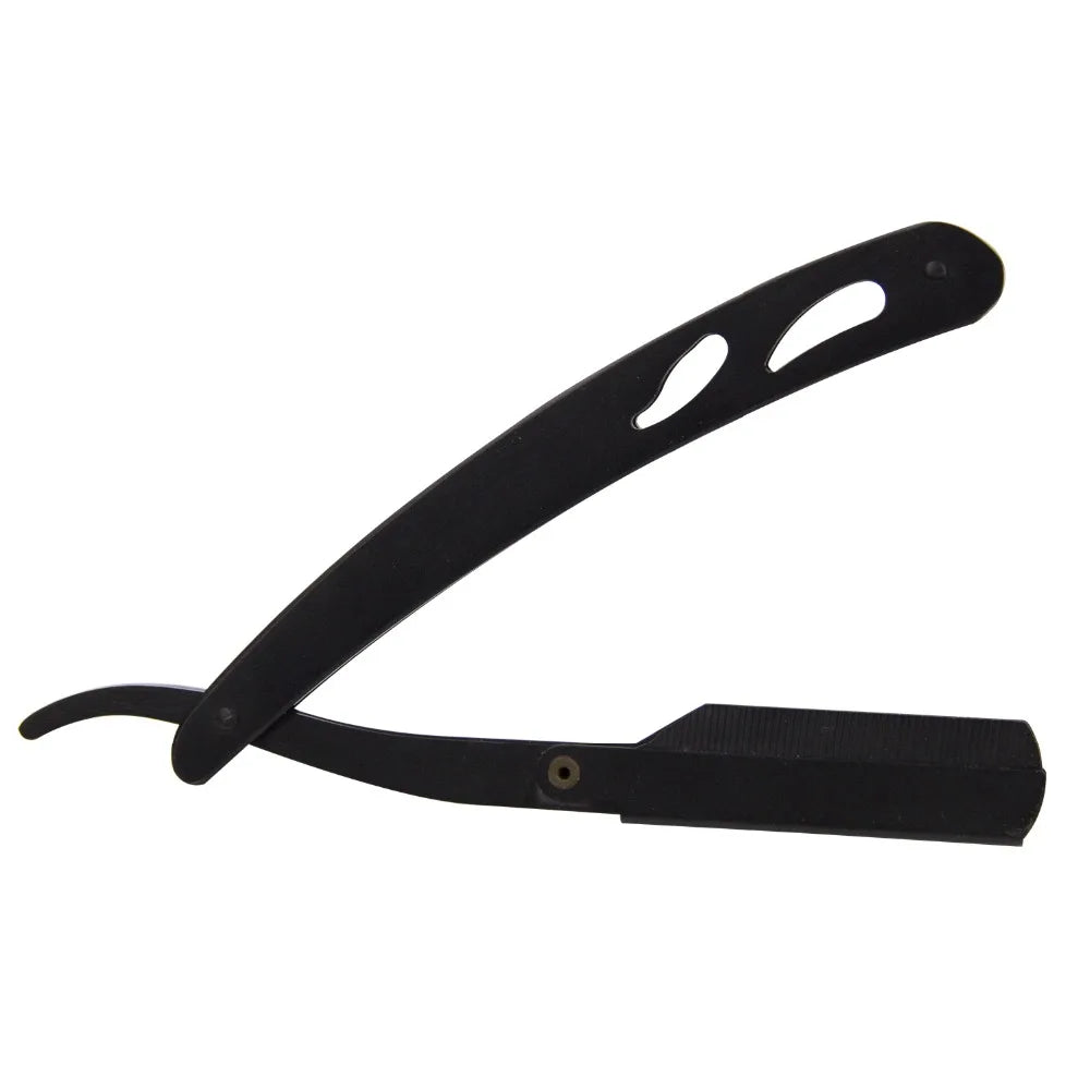 Professional Classic Straight Cut Throat Shaving Razor - Black