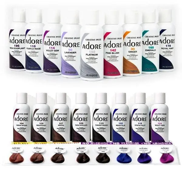 Adore Semi Permanent Hair DYE Color - All Hair Colour