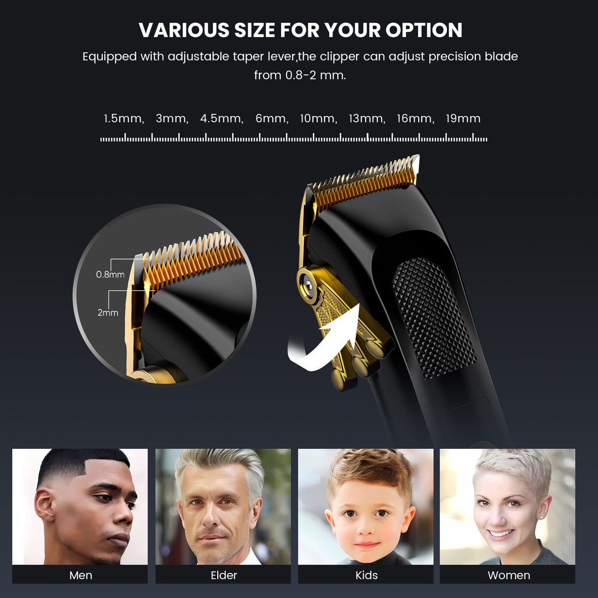 SEJOY Professional Hair Clippers & Trimmer Kit Hair Clippers for Men