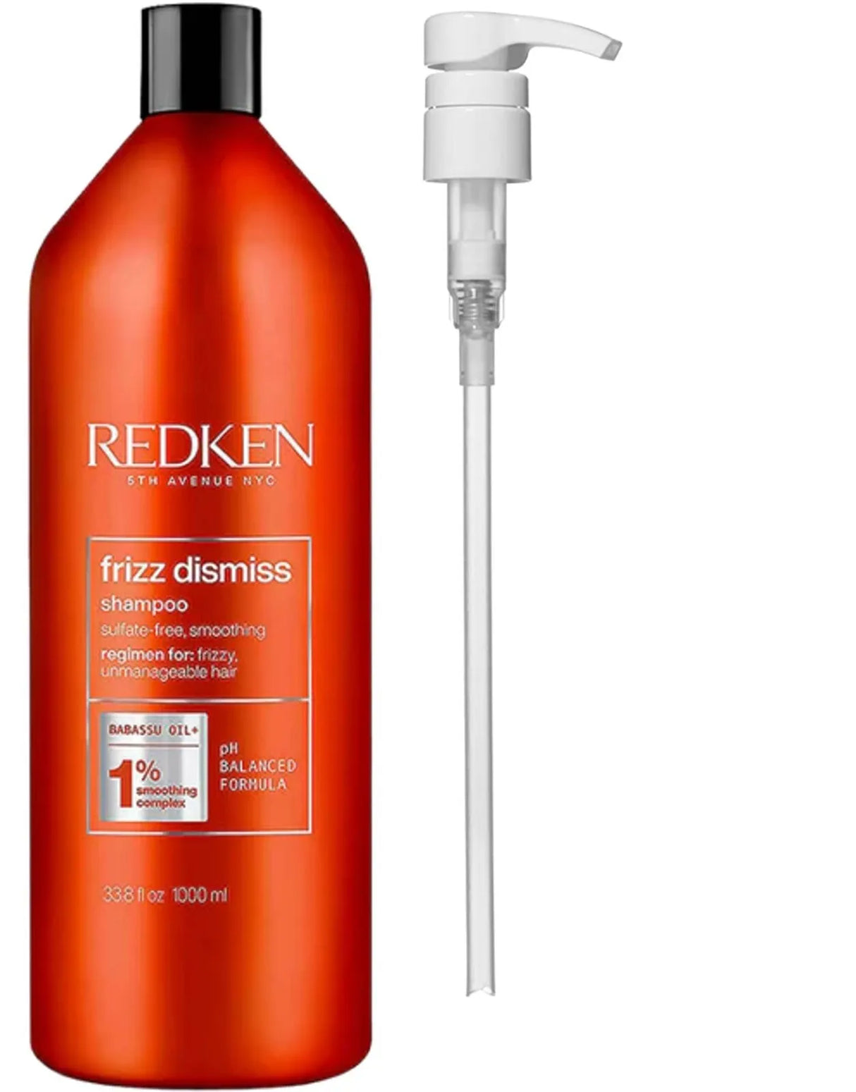 Redken Frizz Dismiss Shampoo 1 Litre For Frizzy And Fly Away Hair