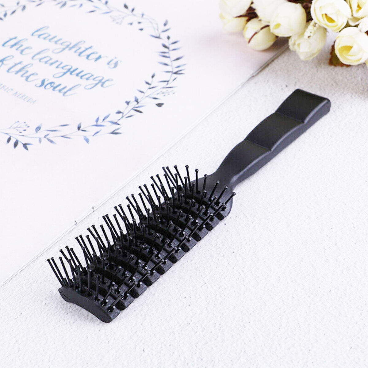 Anti-Static Massage Hair Care Ribs Plastic Vent Hair Brush