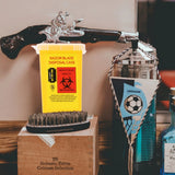 Razor Blade Disposal Container Black - Red - Yellow