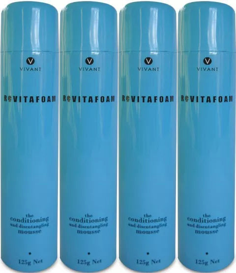 4x Vivant Revitafoam 125 Ml The Conditioning Mousse