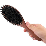 Natural Paddle Hair Brush Boar Bristle Hair Brush Comb Oval