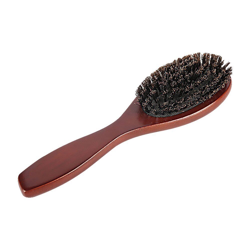 Natural Paddle Hair Brush Boar Bristle Hair Brush Comb Oval