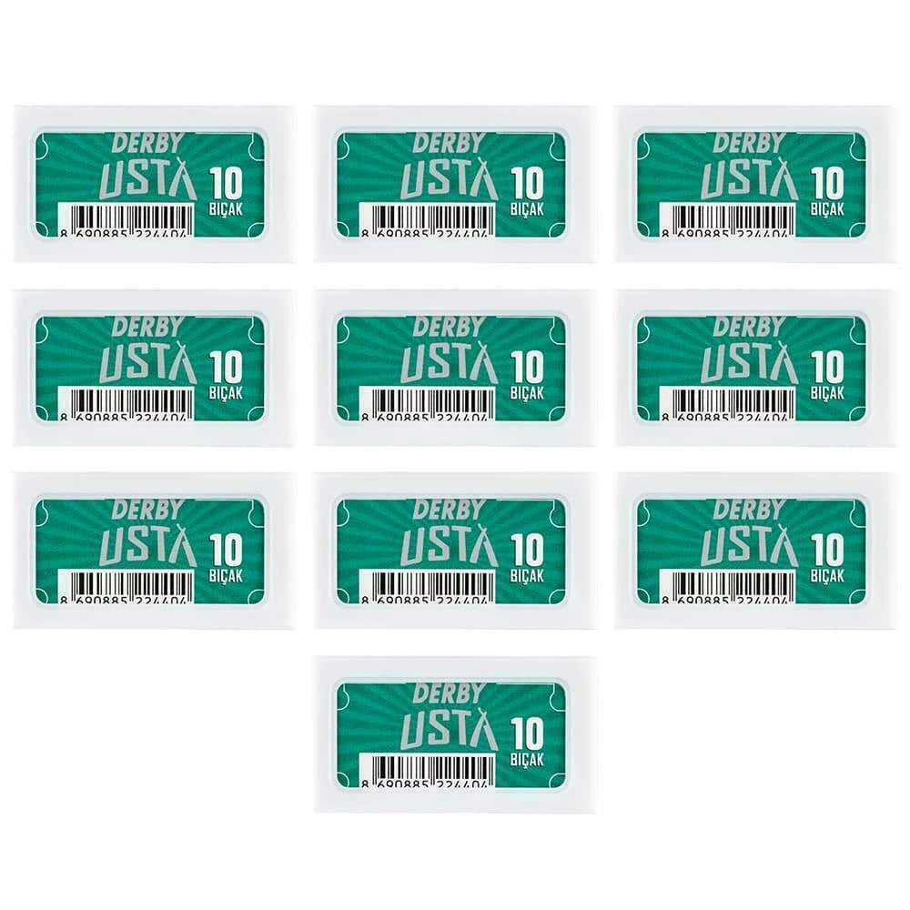 Derby Usta Double Edge Shaving Blades 100pcs – Cut Throat Razor