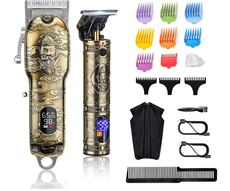 Rechargeable Cordless Gold Hair Clippers & Trimmer Hair Clippers For Men