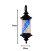 70cm Barber Pole Light Wall Mount Barber Shop Pole Rotating Light Waterproof AU