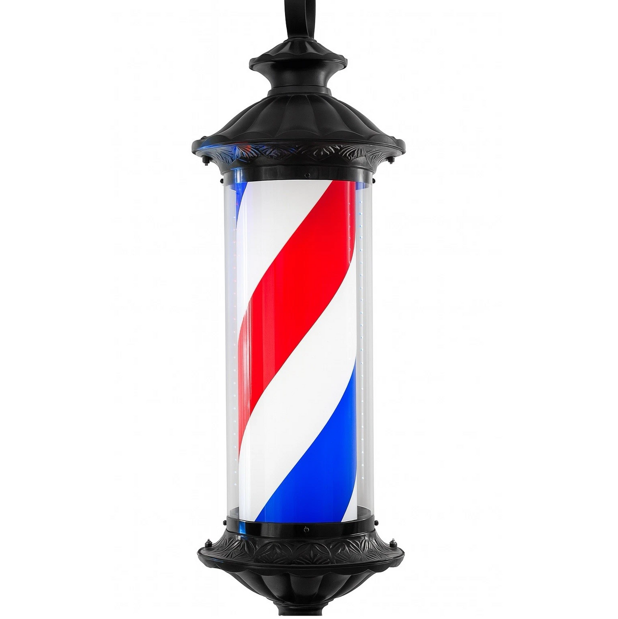70x28cm Barber Pole Light Waterproof Hair Salon Sign Red White Blue AU Plug