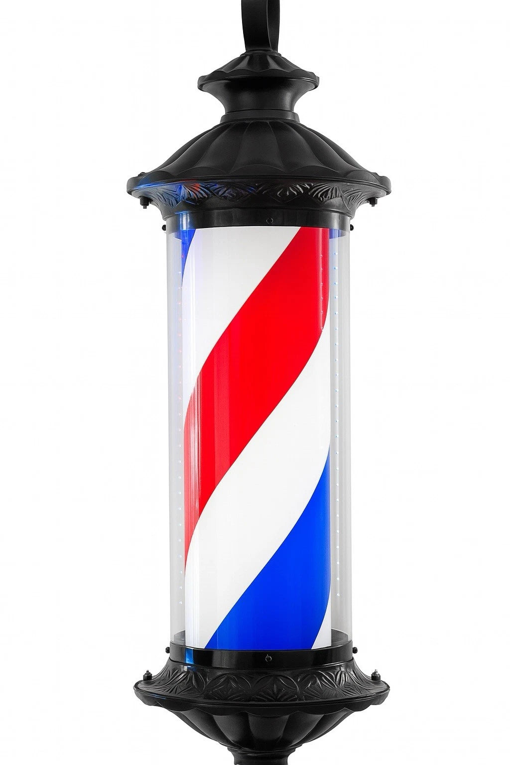 70x28cm Barber Pole Light Waterproof Hair Salon Sign Red White Blue AU Plug