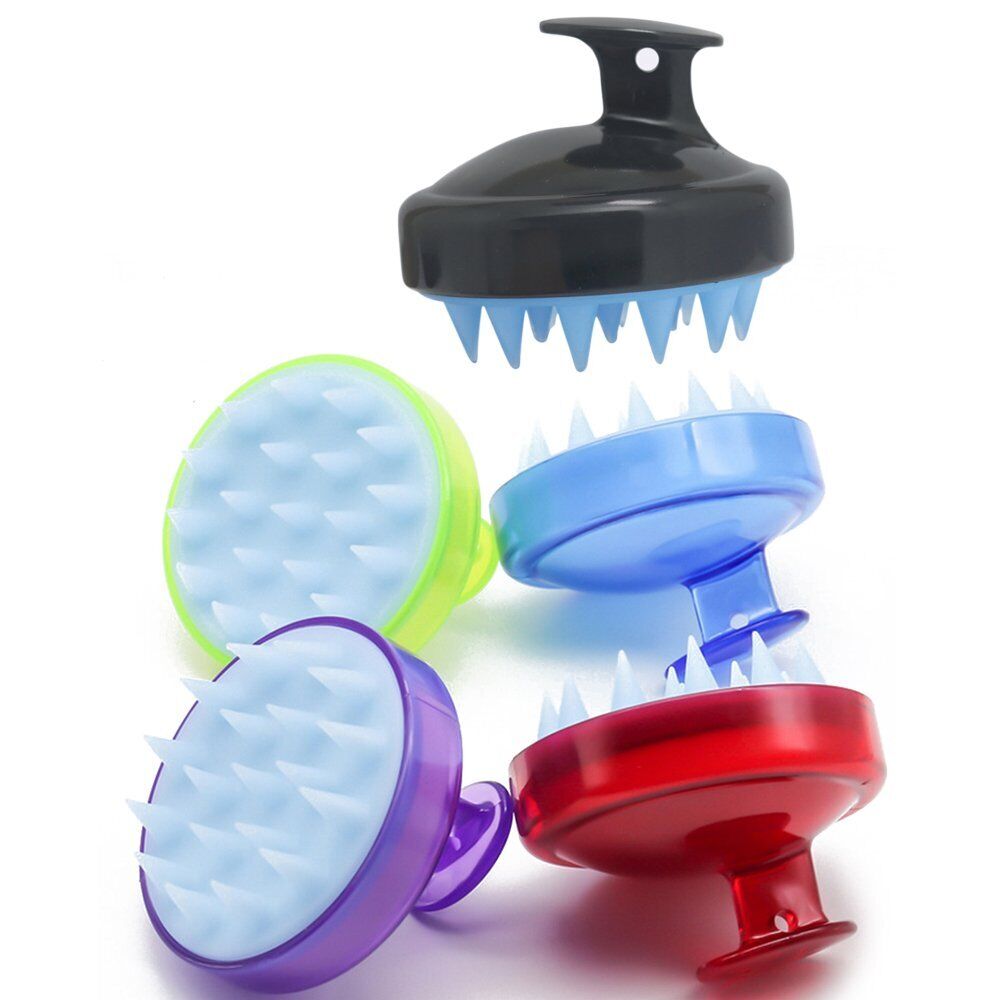 Silicone Hair Scalp Massager Shampoo Brush Shower Comb