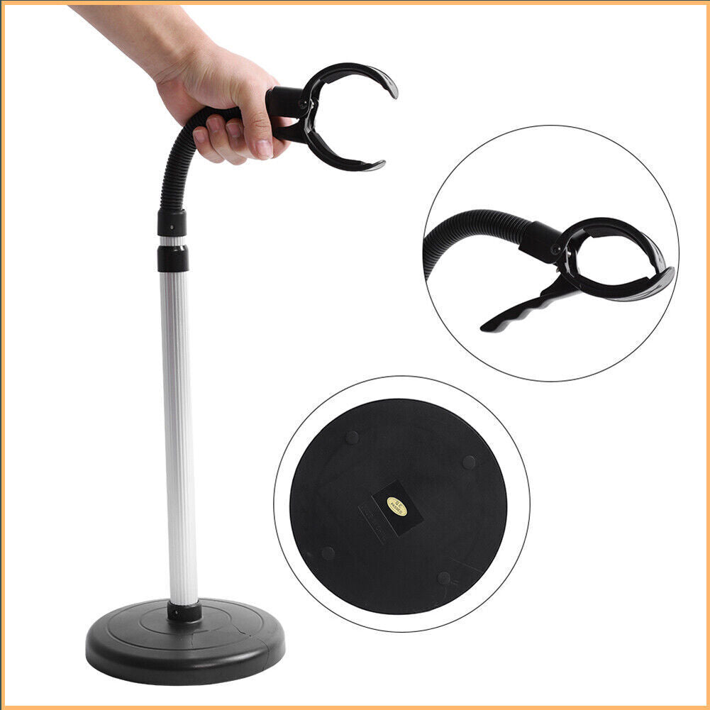 360° Adjustable Height Hair Dryer Stand Hands Free Blow Dryer Holder