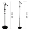 NBHS 360° Adjustable Height Hair Dryer Stand Hands Free Blow Dryer Holder