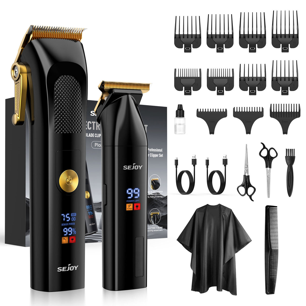 SEJOY Professional Hair Clippers & Trimmer Kit Hair Clippers for Men