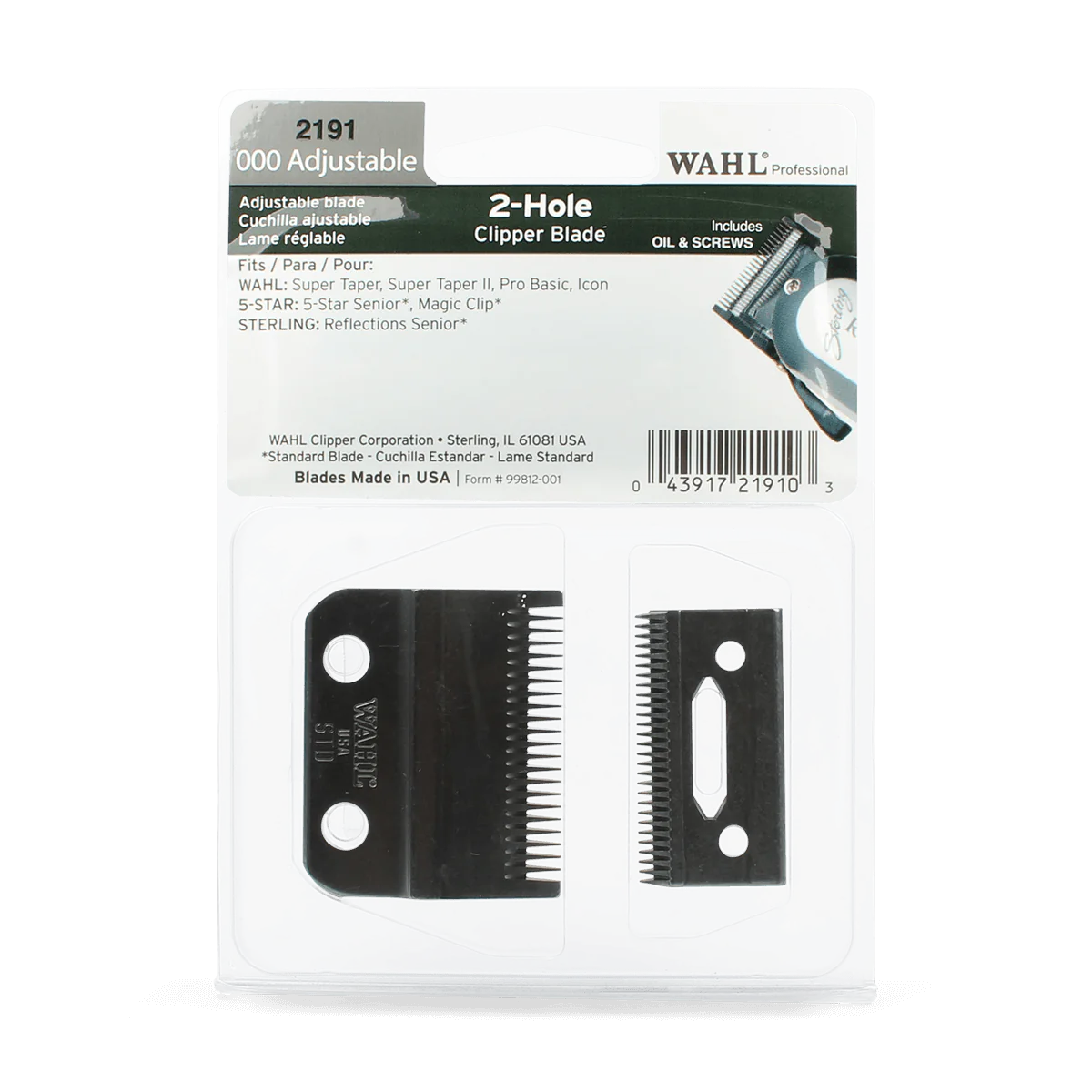 Wahl Senior Replacement Blade Set Fade Blade - Wedge Blade