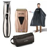 ANDIS Combo Barber Clippers Set - Slimline Pro GTX Profoil Plus Shaver