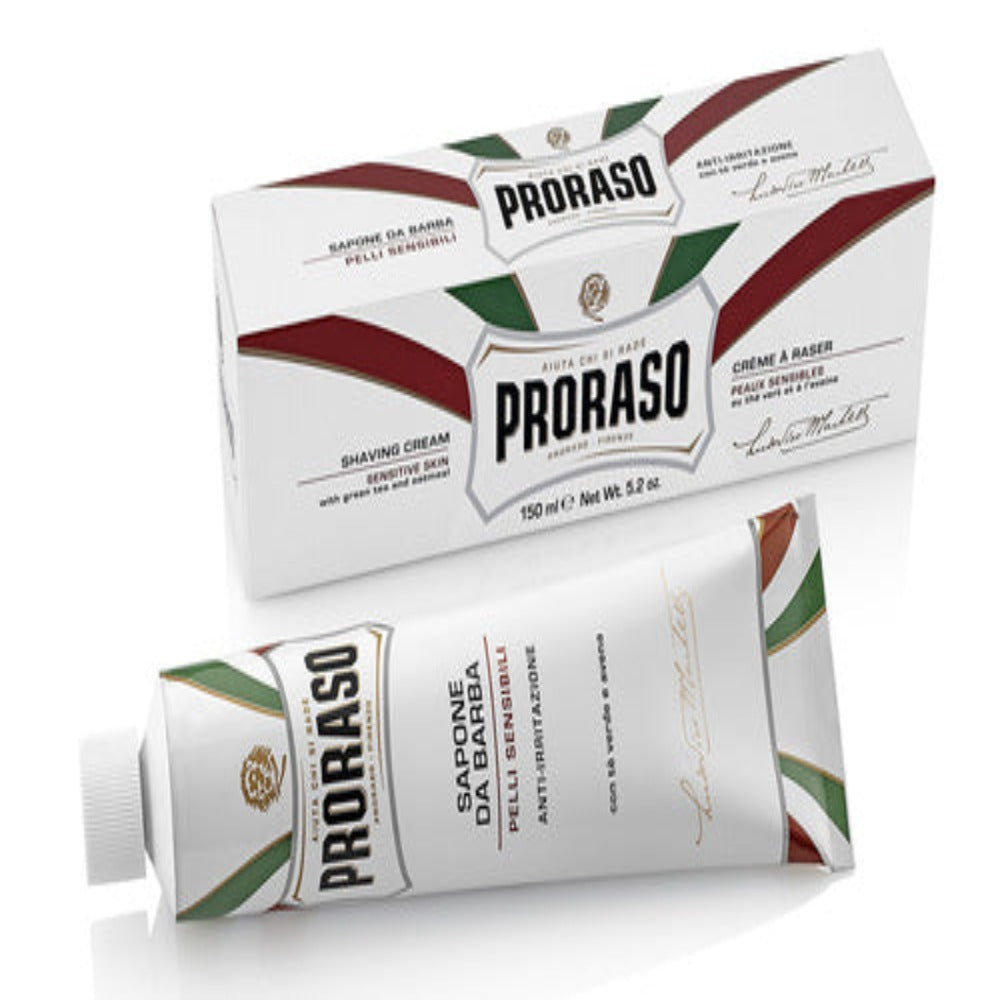 Proraso Green Tea & Oatmeal Sensitive Shaving Cream Tube 150Ml