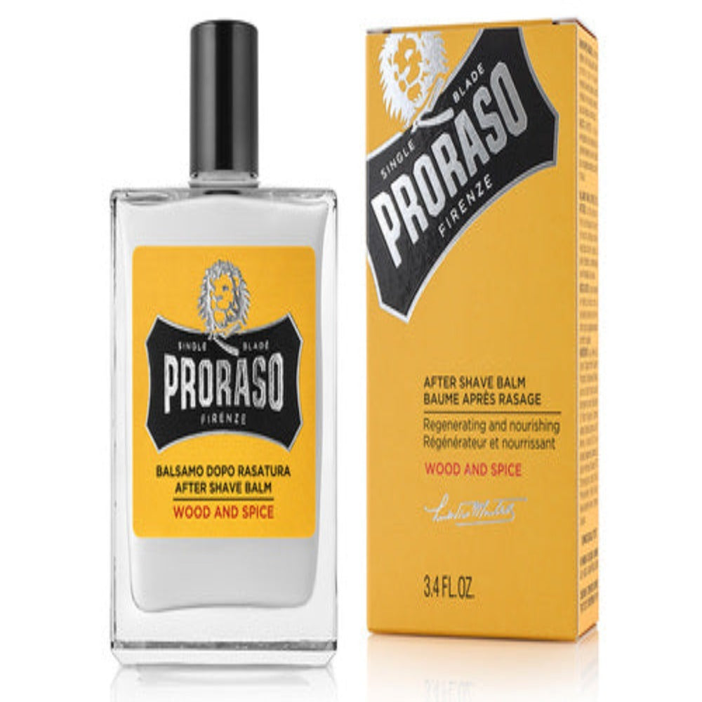 Proraso After Shave Balm Wood & Spice 100ml Beard Balm Post Shave