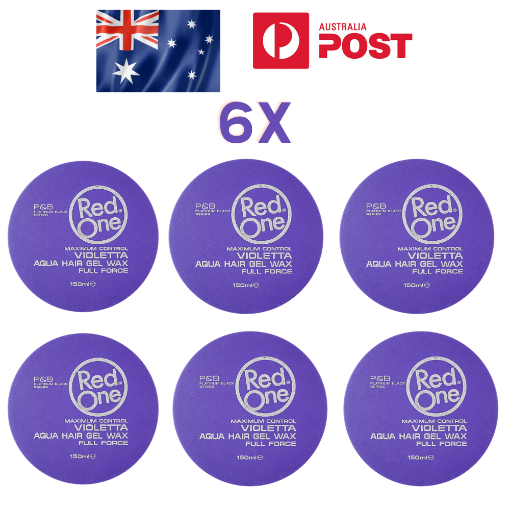 6x RedOne Hair Style Wax full force Violet 150ml - Style Wax