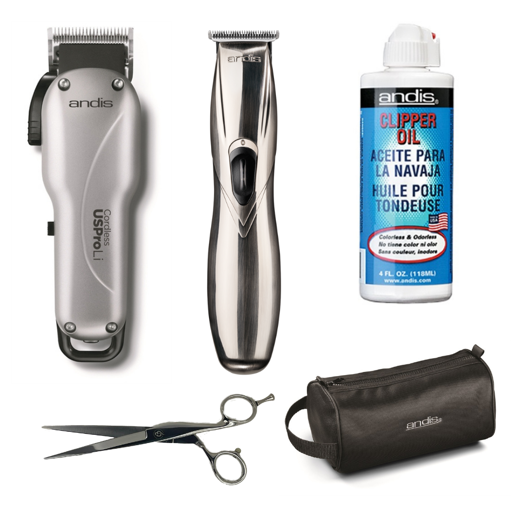 T-Blade Trimmer ANDIS Complete Cut Pro Barber Starter Kit