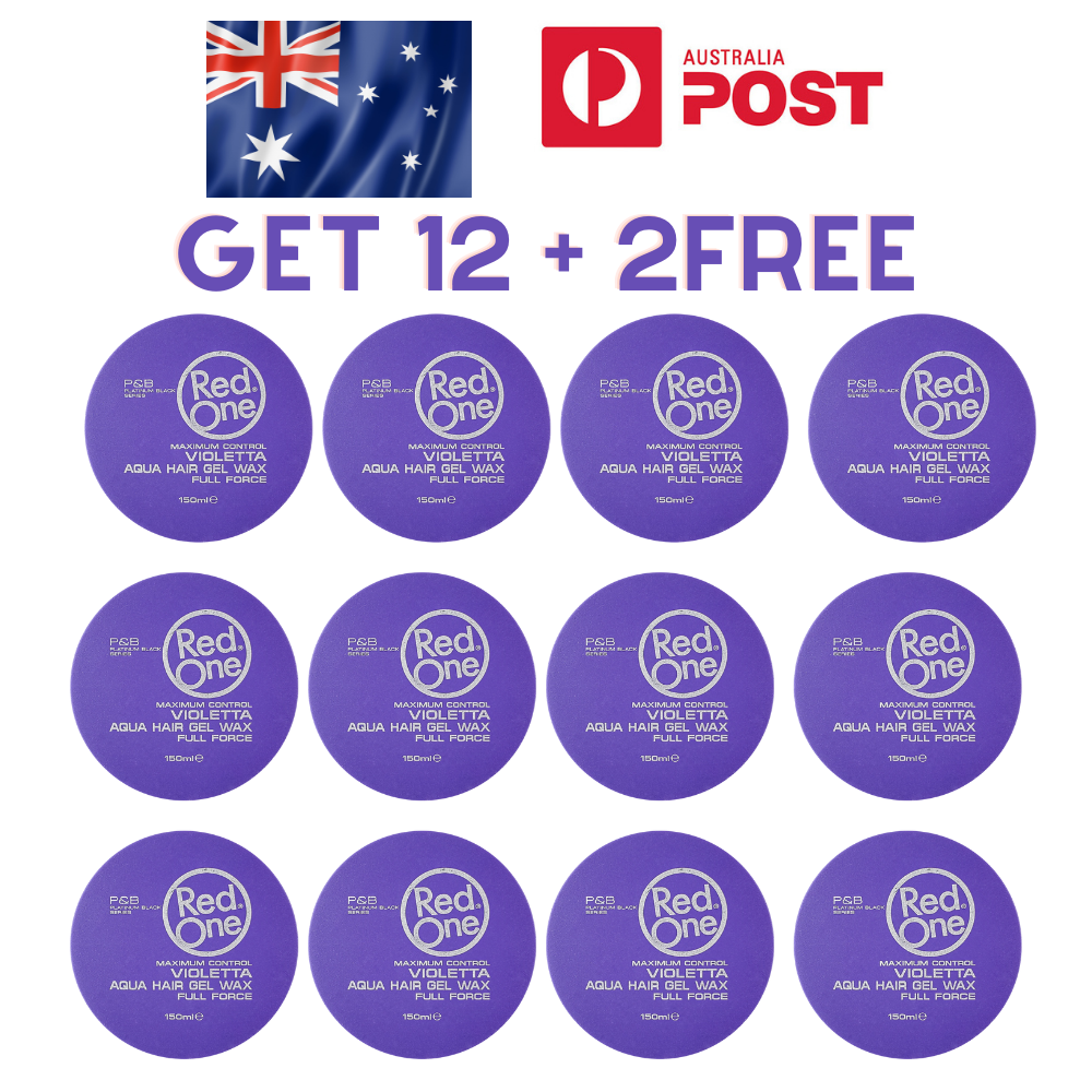 12x RedOne Purple Hairstyling Wax full force Red One 150ml