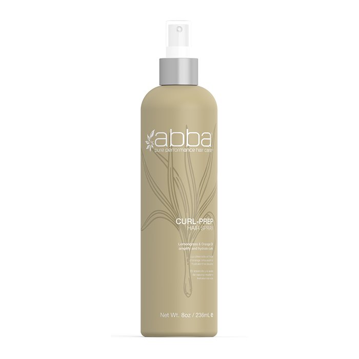 ABBA Curl Prep Hair Styling Spray 100% Vegan Hair Care 236ml