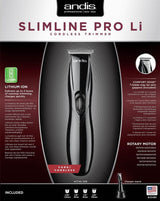 Best Hair Trimmer ANDIS Slimline Pro Li D8 Black Best T-Blade Trimmer