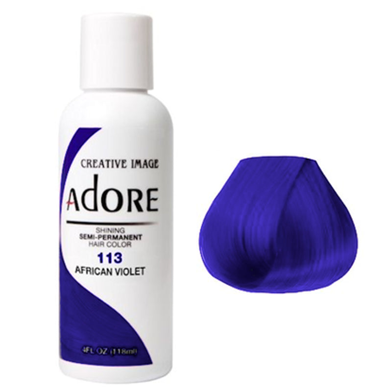 Adore Semi Permanent Hair Colour 113 African Violet 118ml