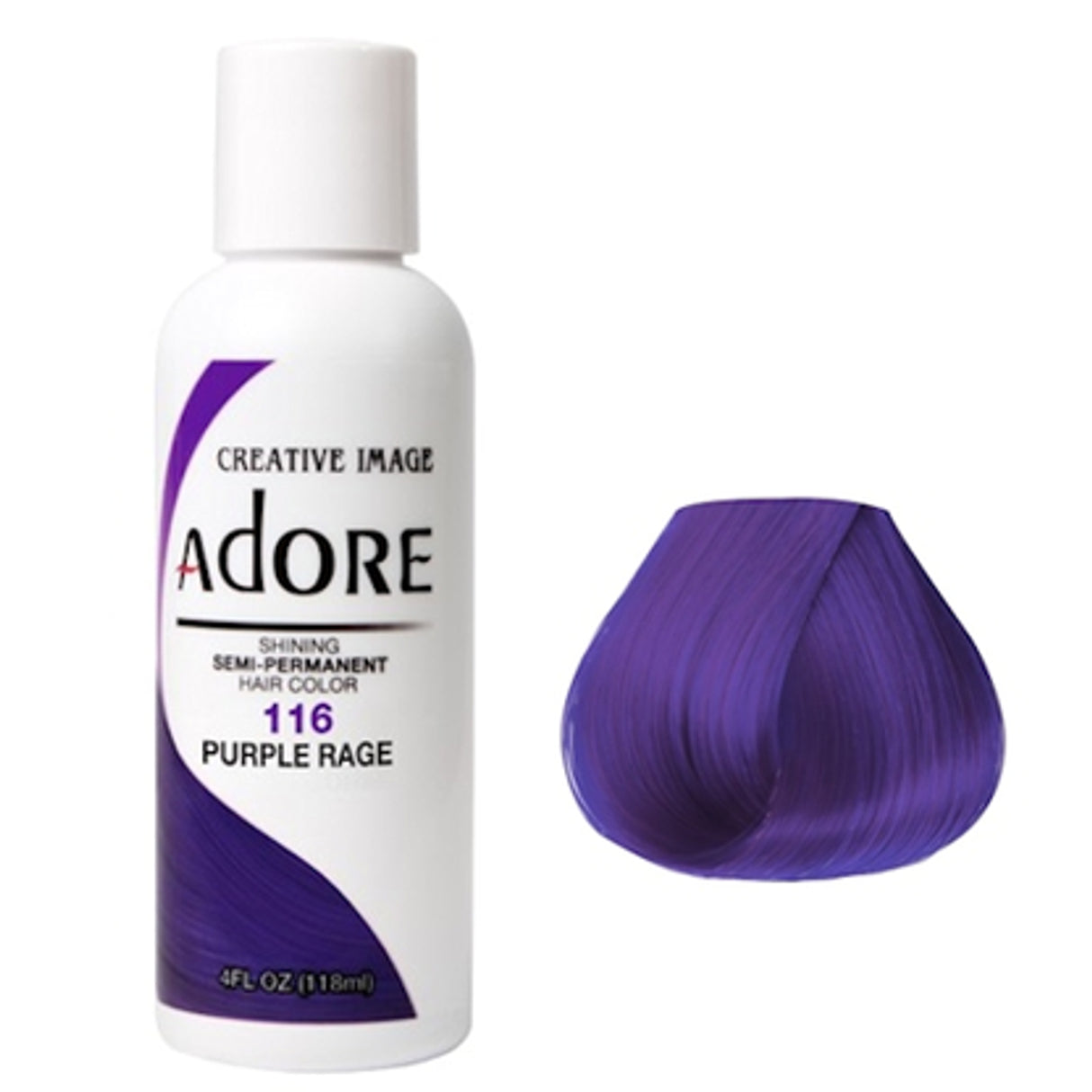 Adore Semi Permanent Hair Colour 116 Purple Rage 118ml