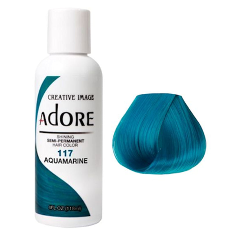 Adore Semi Permanent Hair Colour 117 Aquamarine 118ml
