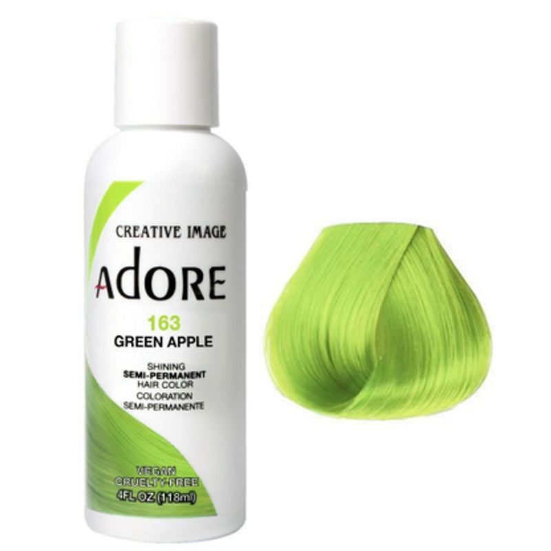 Adore Semi Permanent Hair Colour 163 Green Apple 118ml