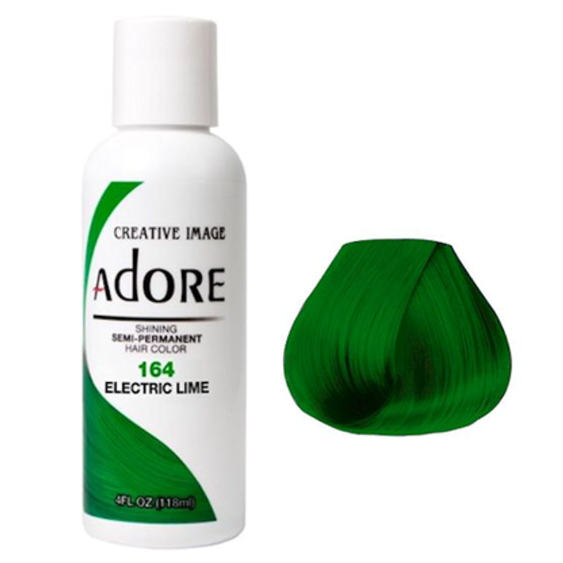 Adore Semi Permanent Hair Colour 164 Electric Lime 118ml