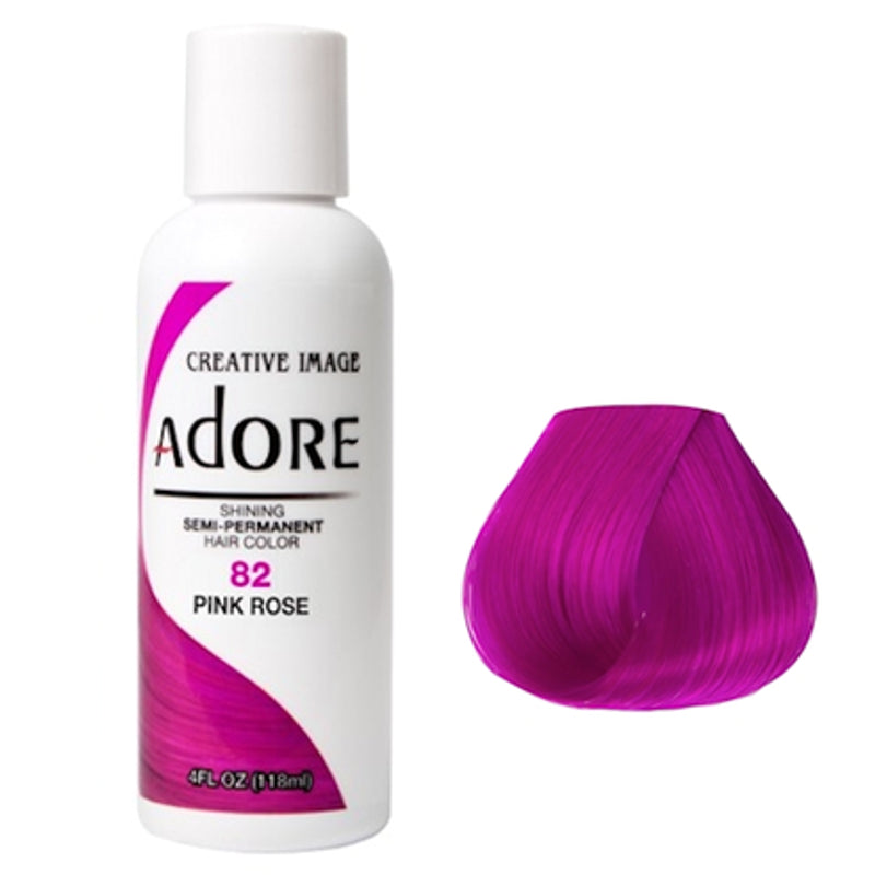 Adore Semi Permanent Hair Colour 82 Pink Rose 118ml