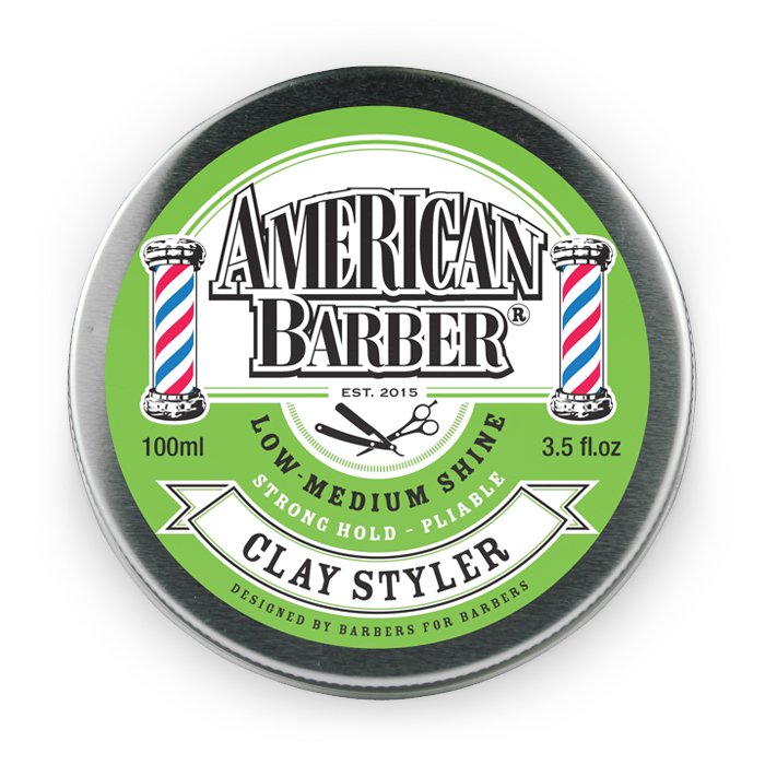 American Barber Hair Styling Wax Man Clay Styler 100ml