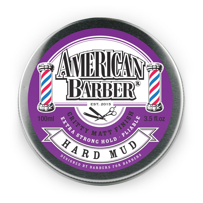 American Barber Hair Styling Wax Man Hard Mud 100ml