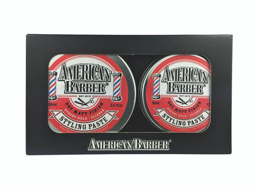 American Barber 50ml-100ml Hair Styling Wax Red Man Paste Duo