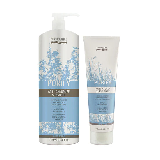 Natural Look Anti-Dandruff Shampoo & Conditioner Bundle Large Pack Duo