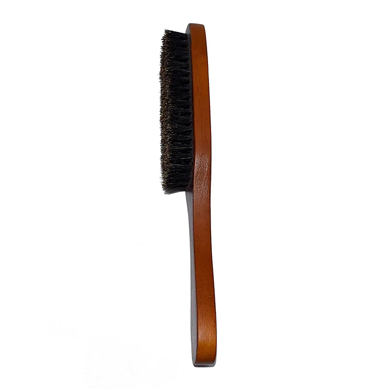 Beard Styling Brush With Long Handle (Brown)