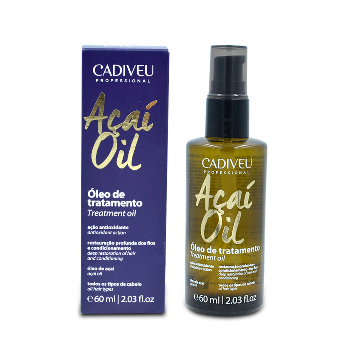 Cadiveu Oleo Treatment Acaí Oil 60ml/2.03fl.Oz Hair Care Oil