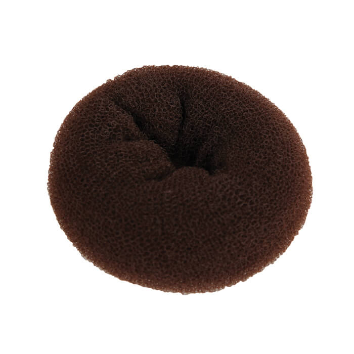 Hair Donut Bun Maker Ring Style Bun Brown Large 12cm - Barber Tools