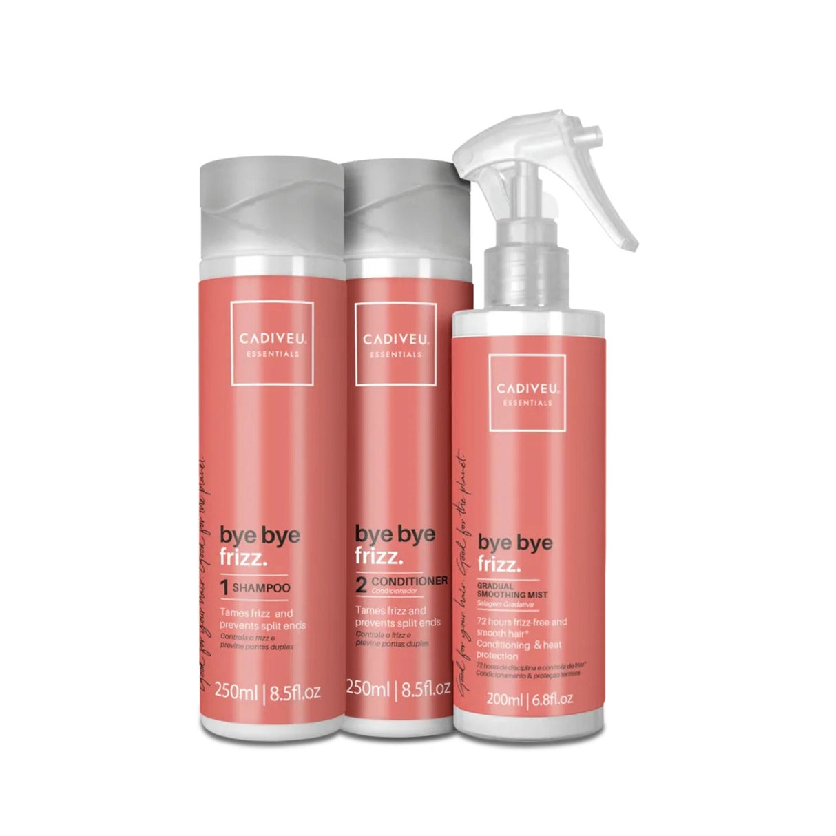 KIT CADIVEU PROFESSIONAL ESSENTIALS BYE BYE FRIZZ PROTECTION 3 PRODUCTS