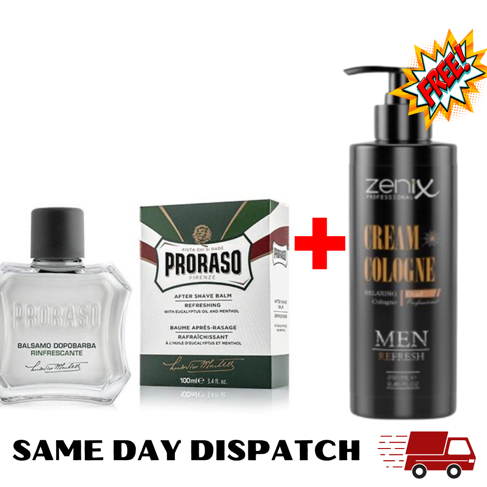 Proraso After Shave Balm Refresh Eucalypt 100ml + Aftershave Cream Cologne