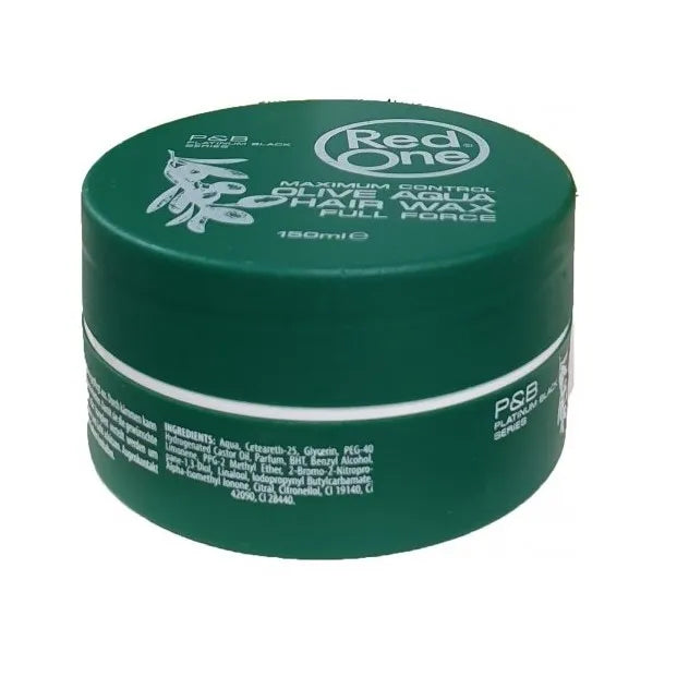 3x RedOne Hair Styling Wax Full Force Olive 150ml
