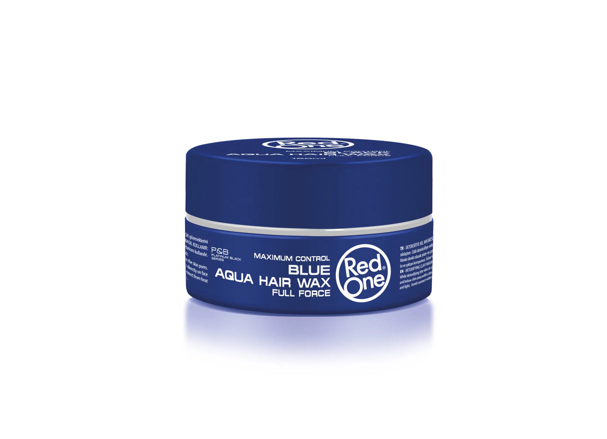 3 x RedOne Blue Aqua Hair Styling Wax Full Force | 150 ml | Red One Wax