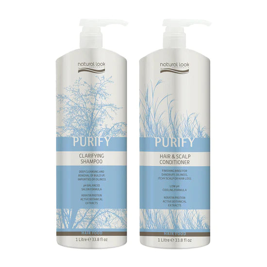 Natural Look Purify Clarifying Shampoo And Conditioner Bundle 1000ML
