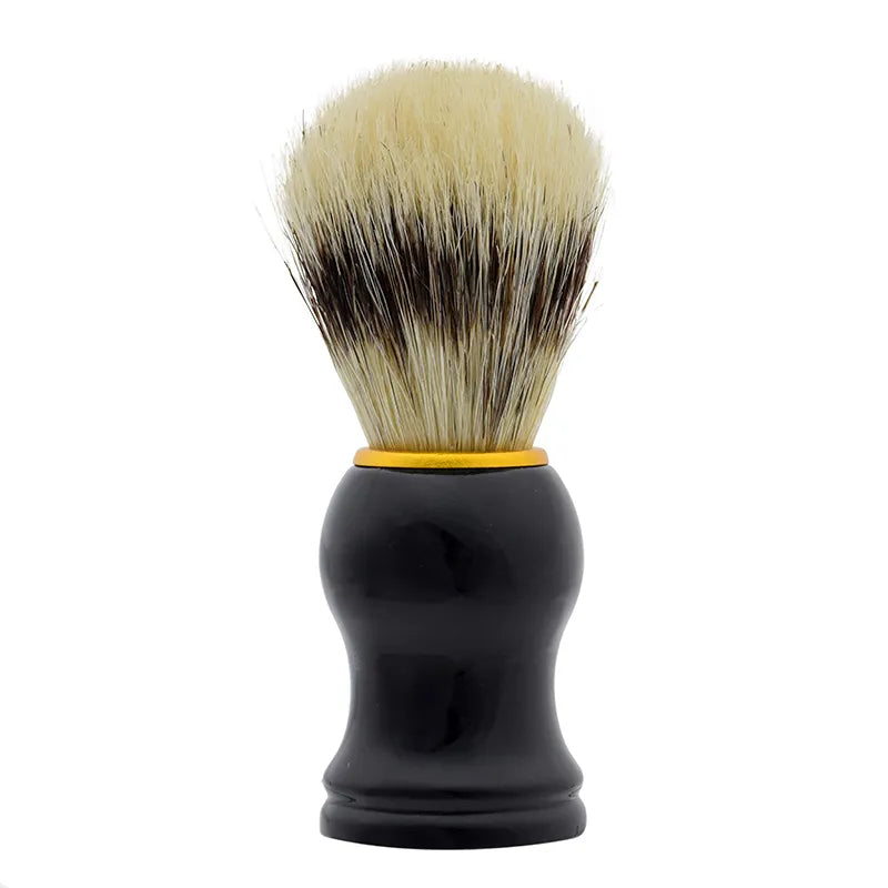 RedOne Men Shaving Beard Brush Black Plastic Handel