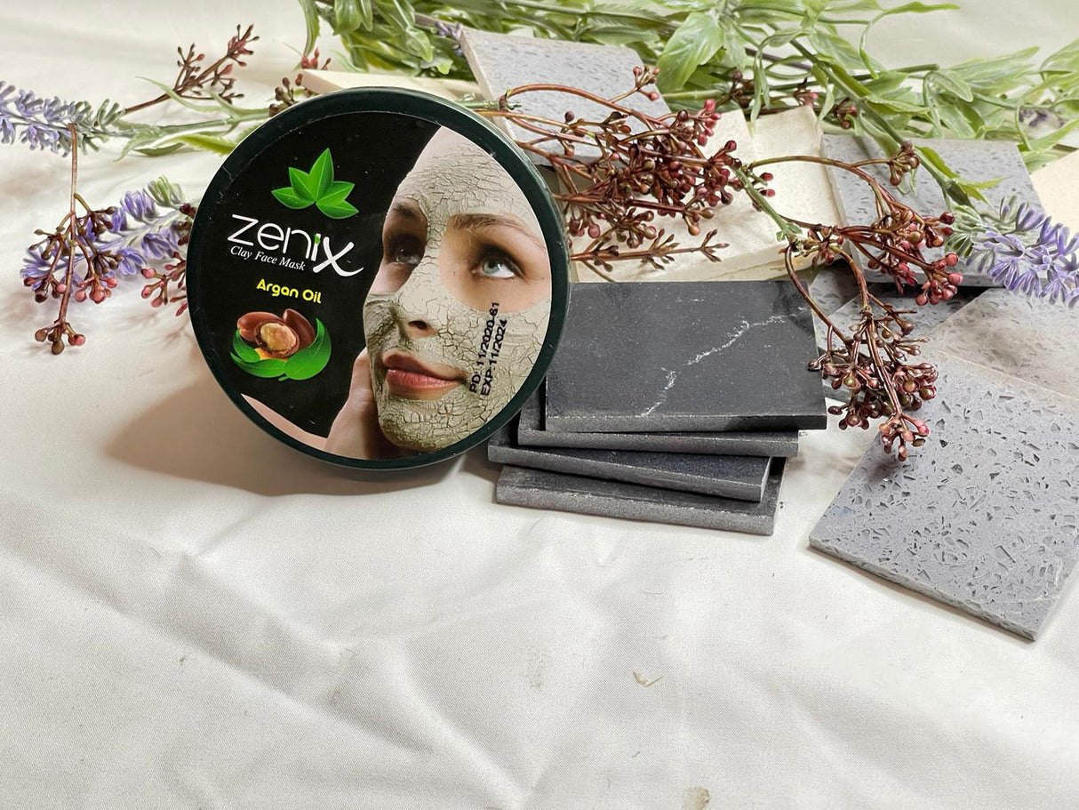 Best Detoxify Clay Facial Mask Argan oil Zenix 350gr