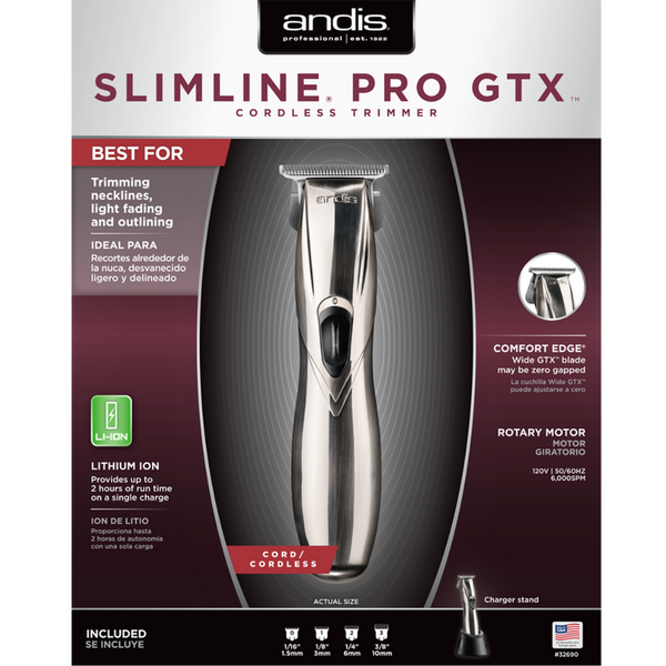 Corded beard trimmer ANDIS Gold Shaver - Slimline Pro Li