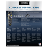 Andis Pro Li 73100 Cordless Fade Clipper – Fade Nation Limited Edition