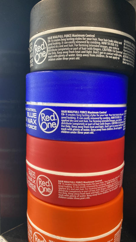 3 x RedOne Blue Aqua Hair Styling Wax Full Force | 150 ml | Red One